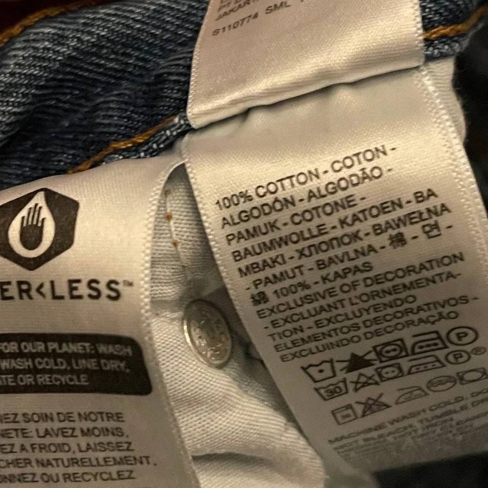 Levis Premium 501 Original Fit Distressed Jeans W28 L30 Blue Cotton Button Fly
